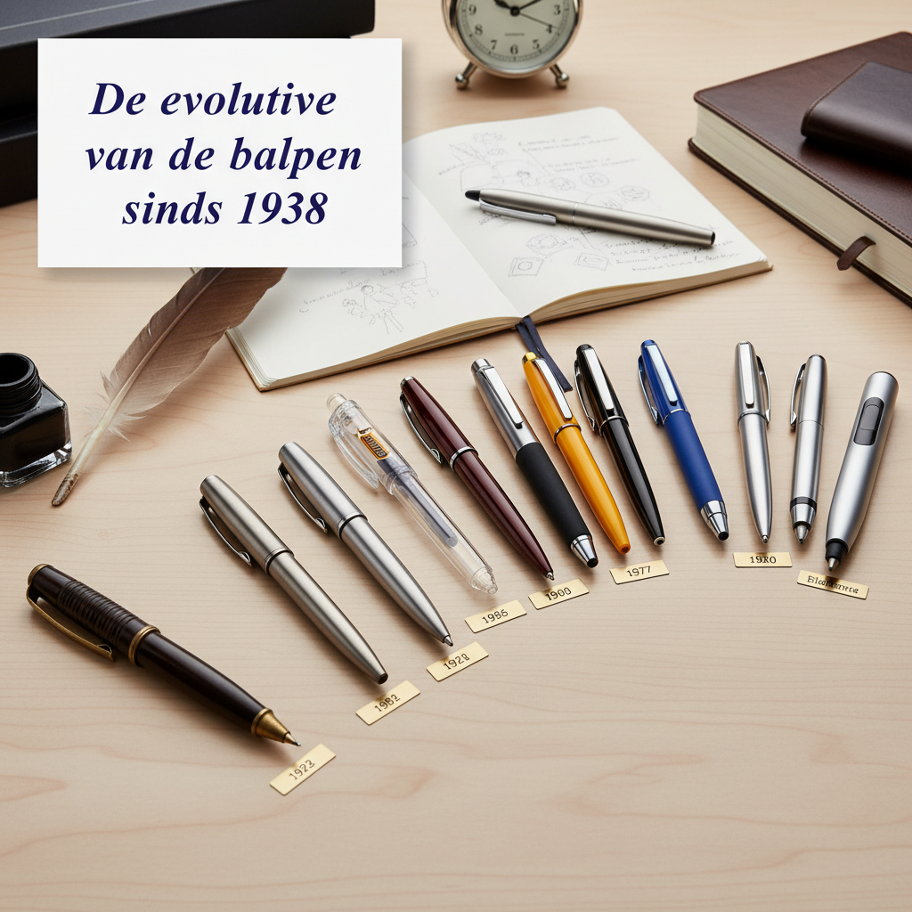 De evolutie van de balpen sinds 1938